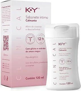 K-Y® Clinical Sabonete Intimo Calmante 120Ml