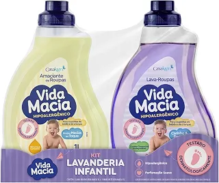 Kit Vida Macia (Lava Roupas e Amaciante - Glicerina e Camomila) 2 x 1L