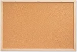 Souza & Cia Quadro de Aviso em Cortiça Standard 40x30 cm com Moldura em Madeira Pinus POP 25, Painel de Recados para Escritório, Escola, Home Office e Organização, Modelo 1138