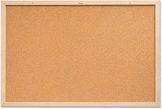 Souza & Cia Quadro de Aviso em Cortiça Standard 60x40 cm com Moldura em Madeira Pinus POP 25, Painel de Recados para Escritório, Escola, Home Office e Organização, Modelo 1139