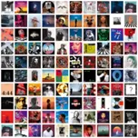 A ART·ZONE 100 peças 12 x 12 cm | Kit de colagem de parede de pôsteres para quarto, capa de álbum, música, rapper, banda, pôster de parede para quarto