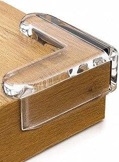 Protetor para Quina de Mesa de Silicone Transparente Segurança de Canto para Bebês e Crianças Proteção para Móveis Mesas Flexível Ideal para Casa