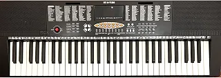 Teclado Musical Profissional 61 Teclas LCD Timbres e Ritmos