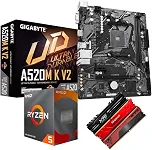 KIT UPGRADE ADMD RYZEN 5 5600GT 4.6GHZ TURBO + PLACA MÃE A520M-K + 8gb 3200MHZ - RADEON VEGA 7