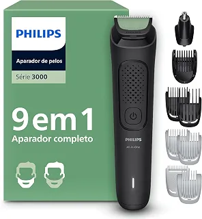 Philips Aparador e Barbeador Elétrico Série 3000 All-in-One 9 em 1