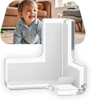Protetor de Quina para Bebê Silicone Transparente Flexível Kit 10 Peças