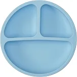 Buba Pratinho Em Silicone Com Ventosa Azul