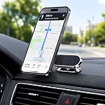Suporte Magnético para Celular Automotivo 360° com Ímã de Alta Fixação | Base Adesiva Resistente | Compacto e Universal para Painel, Mesa e Superfícies Planas