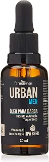Óleo para Barba Farmaervas Urban Men Ipa, Incolor, 30ml