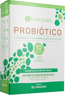 Probiótico 10 Bilhões de UFC LGG, Bioroots, Vegano - 30 Cápsulas