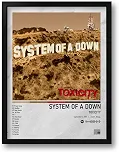 Quadro Decorativo Álbum Spotify Toxicity Com Moldura 33x43 cm - Poster Rock Alternativo Heavy Metal