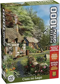 Grow 2963 Quebra-Cabeça Casa no Lago 1000 Peças
