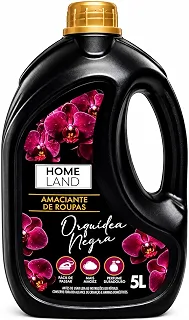 amaciante Líquido Homeland 5L orquidea negra/Amaciante Líquido para Roupas com Alto Rendimento para até 50 Lavagens | Remove Manchas e Cuida dos Tecidos
