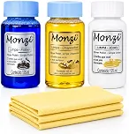 Trio Monzi Limpa Joias 125ml Prata, Chapeados e Ouro + 3 Flanelas