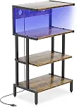 Aquzee Prateleira de console de videogame de 4 níveis, rack estéreo