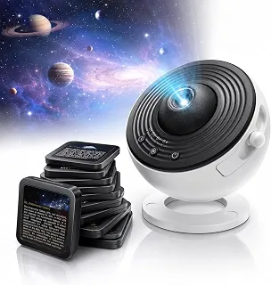 Projetor Galaxy 13 em 1, Luz Estelar com Rotação 360°, Projetor Espacial de Nebulosa para Quarto de Crianças e Adultos, Decoração de Teto, Home Theater