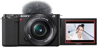 Sony Alpha ZV-E10 - Kit de câmera Vlog sem espelho com lentes intercambiáveis APS-C - Preto