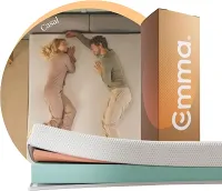 Colchão Casal Emma One Light - 138x188x18cm, Colchão de Espuma com 2 Camadas, Firmeza Ideal, Suporte Corporal, Conforto e Frescor, 100 Noites de Teste, 10 Anos de Garantia