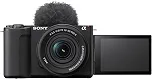 Sony Alpha ZVE10 II - Câmera para criadores de conteúdo sem espelho com lente intercambiável APS-C - preta - com lente