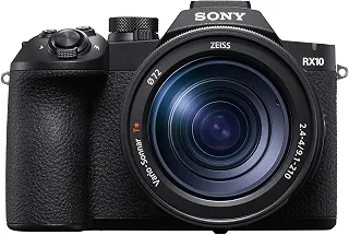 Sony RX10 V – Câmera premium de zoom alto de 25x com super teleobjetiva F2.4-4 de 24-600 mm, sensor iluminado traseiro empilhado de 20,1 MP, foco automático baseado em IA, disparo