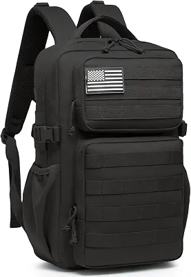 Mochila Impermeável 30L Reforçada com Patch Emborrachado – Mochila Grande de Viagem, Camping, Academia e Uso Diário Masculino