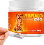 Suplemento Aminocão 300g para Cães | Vitaminas, Minerais, Aminoácidos e Probióticos | VeterinUp