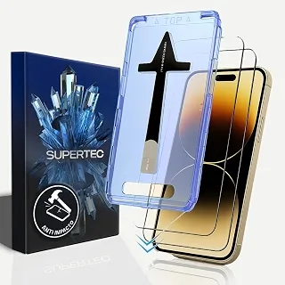 Película INSTALA FÁCIL para iPhone Anti impacto ULTRA RESISTENTE com case de alinhamento Não trinca e não estilhaça oleofóbica anti digital SafeCare Ultra HD (iPhone 15)