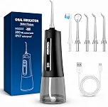 Irrigador Oral Portátil com Jato de Água Supersônico, 9 Modos de Limpeza