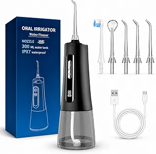 Irrigador Oral Portátil com Jato de Água Supersônico, 9 Modos de Limpeza