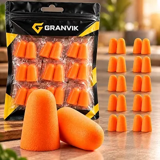 Kit Protetor Auricular Premium 10 Pares de Espuma Moldável | Tampão de Ouvido para Dormir, Estudar, Trabalhar e Viajar | Redução de Ruído Abafador para Ronco 20 Unidades Ajuste Individual