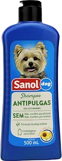 Shampoo antipulgas para cães, Sanol Dog, Girassol & Ylang Ylang, 500ml