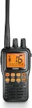 Uniden MHS75 Rádio marítimo VHF bidirecional à prova d'água, submersível, selecionável 1/2,5/5 Watt Potência de transmissão. Todos os canais marítimos dos EUA/internacionais e canadenses - Cor preta