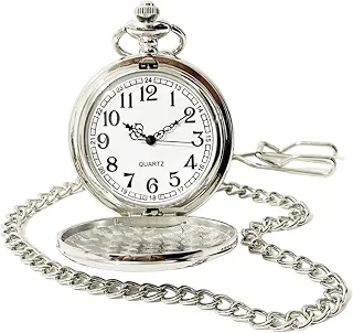 Relógio De Bolso Quartz Clássico Com Corrente Estilo Antigo Retro Vintage