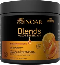 Inoar, Blends Máscara Capilar – Hidratação Profunda, Brilho e Maciez com Óleos de Coco, Abacate, Argan e Vitamina C - 500g