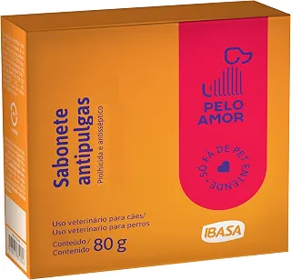 Ibasa Sabonete Antipulgas para Cães Pelo Amor 80g