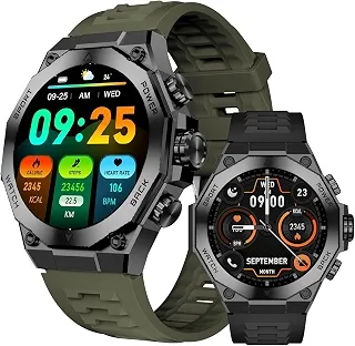 Relogio Inteligente AURAFIT Smartwatch Relógio Inteligente Masculino, 1.43' AMOLED, AI ChatGPT à Prova D'água 3 ATM, Chamadas Bluetooth, 150+ Monitoramento Esportivo
