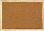 Souza & Cia Quadro de Cortiça Standard 90x60 cm com Moldura em Madeira Pinus Luxo, Modelo 3294, Painel de Avisos para Escritório, Escola, Home Office e Organização