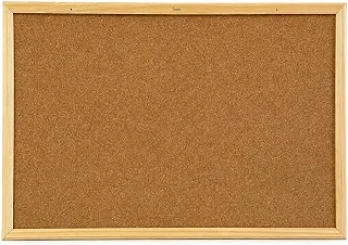 Souza & Cia Quadro de Cortiça Standard 90x60 cm com Moldura em Madeira Pinus Luxo, Modelo 3294, Painel de Avisos para Escritório, Escola, Home Office e Organização