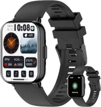 PEJE Relogio Masculino,Tela HD de 1,83" Relógio Smartwatch com Alexa, Ai GPT, 123 Esportes,Frequência Cardíaca e Monitoramento do Sono,1 ATM à rova d'água, Compatível com Android iOS（Preto）