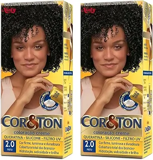 Kit 2 Tintas Cor&Ton 2.0 Preto