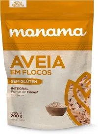 Monama Aveia Em Flocos (Lâminas) Sem Glúten Saudável 200G