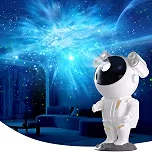 kathluce Projetor Galaxy, luzes noturnas de nebulosa de astronauta Tiktok, controle remoto e cabeça magnética de rotação de 360°, luzes de estrelas para quarto, decoração de sala de jogos