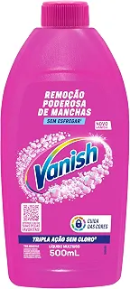 Tira Manchas Líquido Vanish Oxi Action Pink 500ml para Roupas Coloridas. Sem Cloro, Remove Manchas sem Danificar o Tecido, Preserva as Cores e Deixa as Roupas com Aparência de Novas.