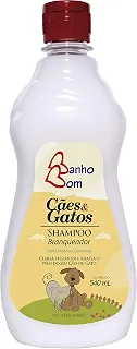 Shampoo Branqueador para Cães e Gatos Banho Bom, 540ml