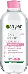 Água Micelar Garnier SkinActive Pink Tudo em 1 Pele Sensível 400ml