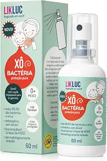 Likluc Xô Bactéria 0+ Higienizador antisséptico para bebês!