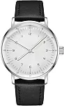 Relógio mecânico vintage com espelho de vidro abobadado e caixa de 40 mm, relógio de pulso mecânico casual e minimalista para homens e mulheres