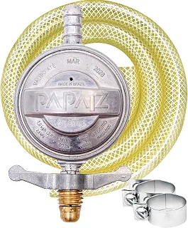 Registro Regulador de Gás Papaiz Gás Control 1kg/h com mangueira de 0,80m 904P2M08