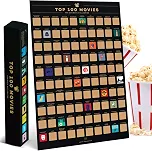 Enno Vatti Pôster de raspadinhas dos 100 melhores filmes - Lista dos melhores filmes - Pôster de 100 raspadinhas de filmes (42 cm x 59 cm) - incluindo os 100 melhores pôsteres de filmes - presente
