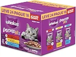 Pack Ração Úmida Whiskas Sachê Carne/Frango/Atum para Gatos Adultos - Leve 24 Pague 18